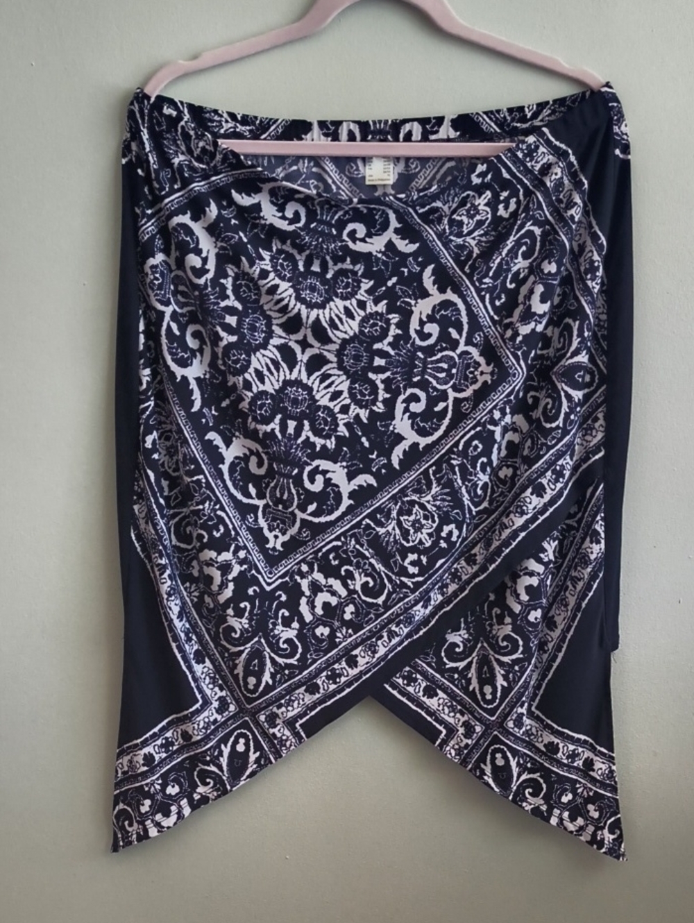 Venus Dark Blue Bandana Skirt Asymmetrical Size XL